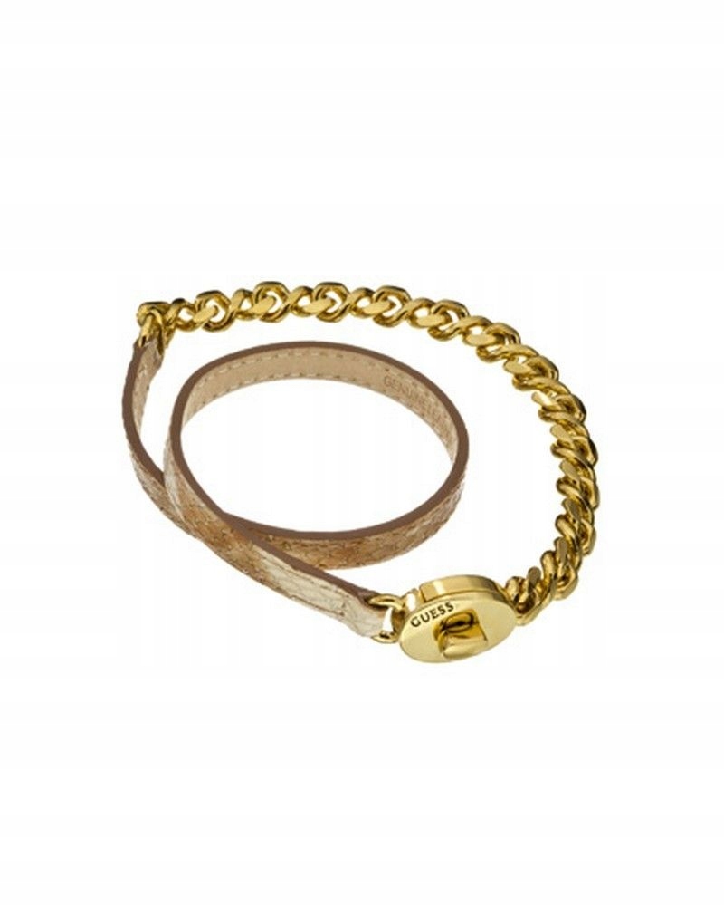 Dámský zlatý náramek Guess 38 Cm