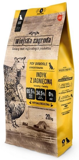 Levně Wiejska Zagroda Krůta s jehněčím masem 20 kg