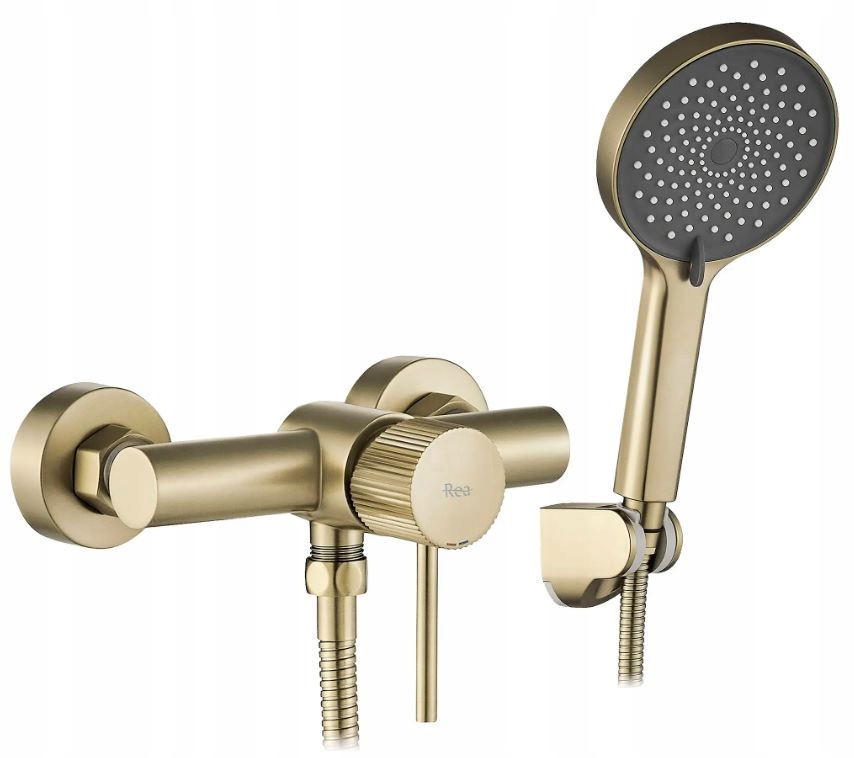 Sprchová Baterie Lungo Stripe Zlatá Kartáčovaná Rea