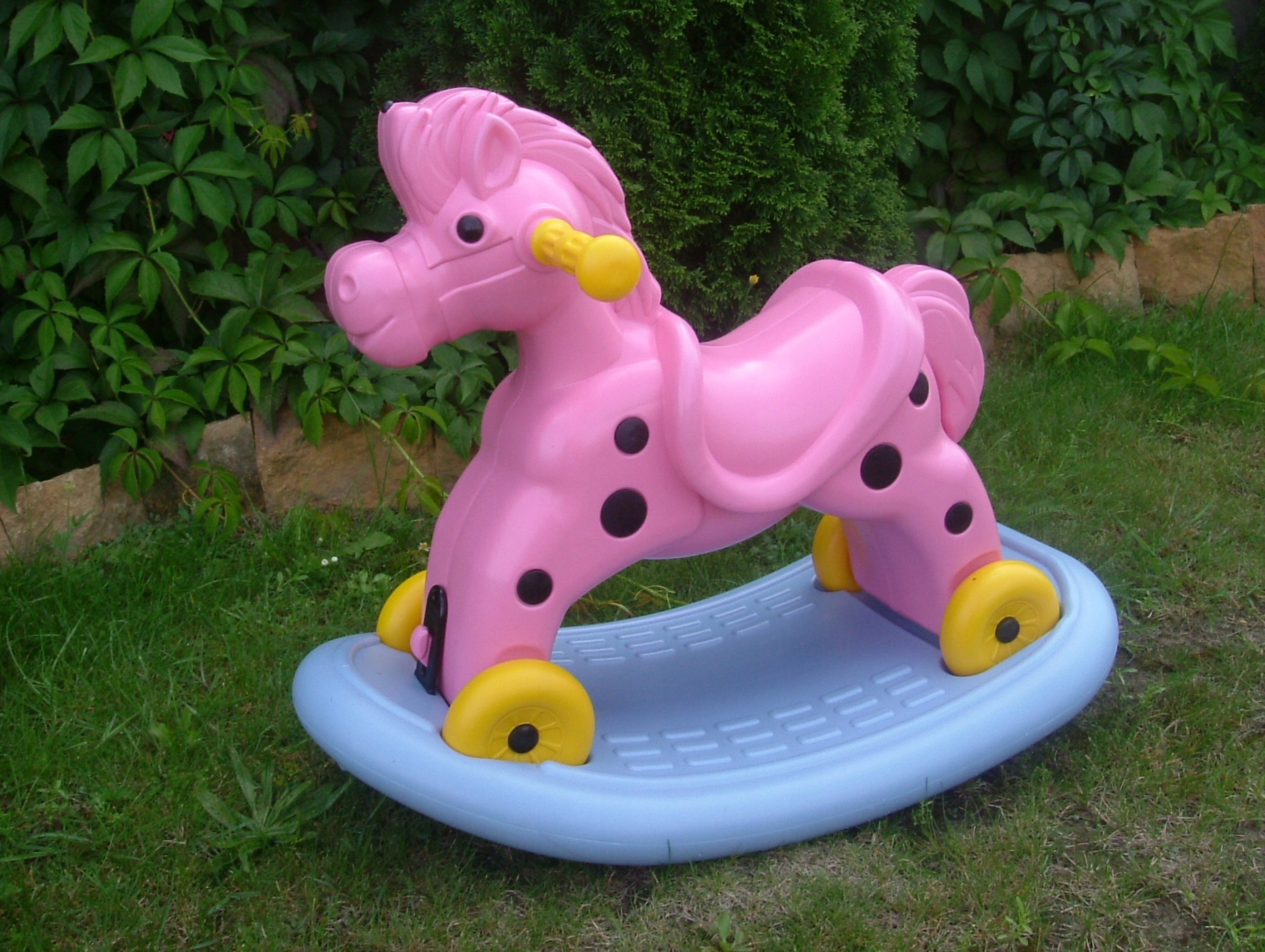 Bj Koń Bujak Jeździk 2w1 Konik Pink
