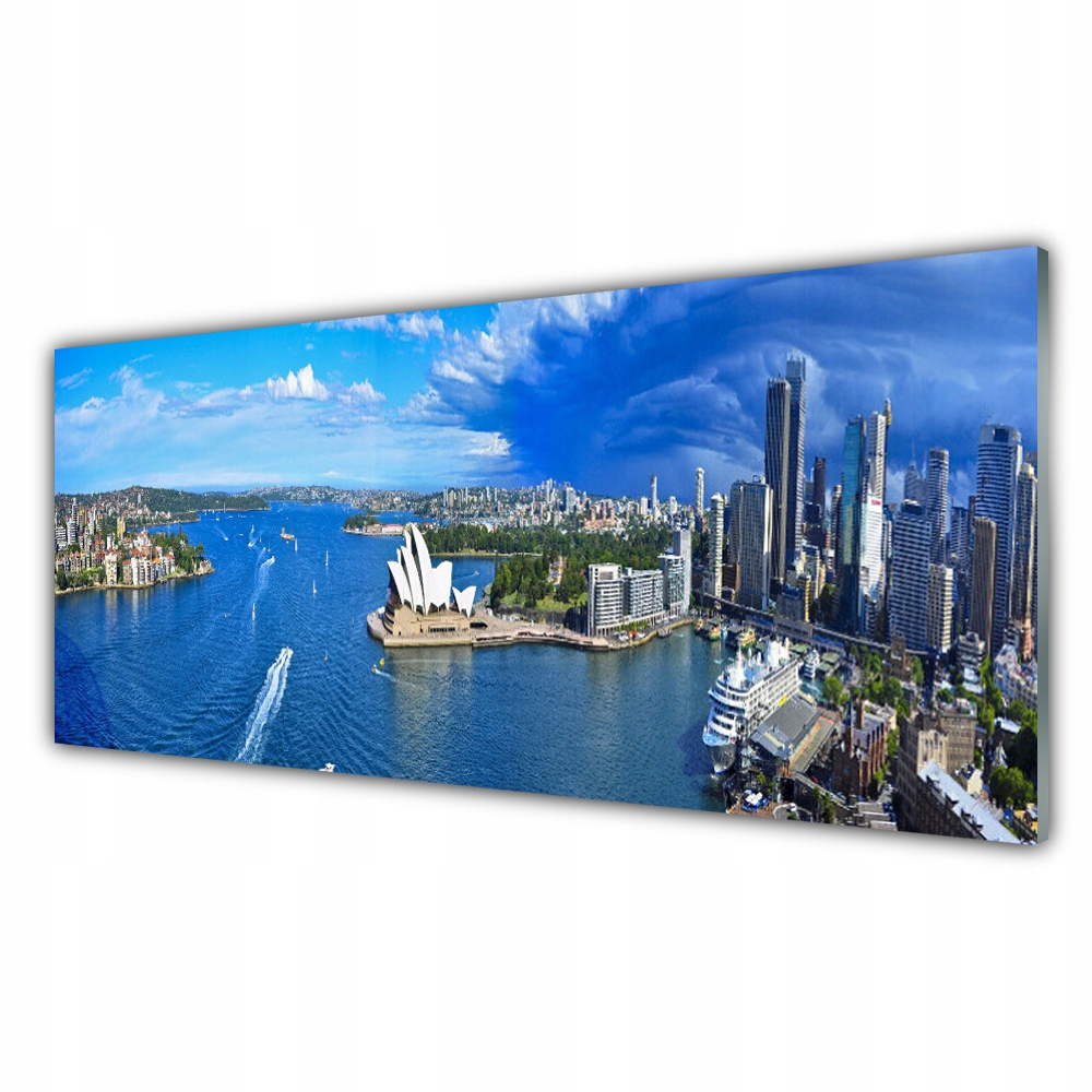 

Obraz akrylowy na prezent 125x50 Morze Miasto Domy