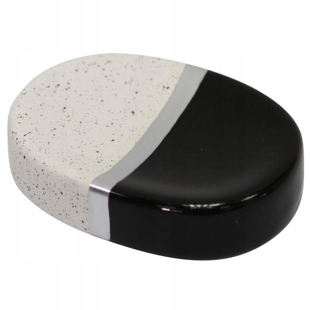 

Mydelniczka Czarna ceramiczna Glamour 11 x 8 cm