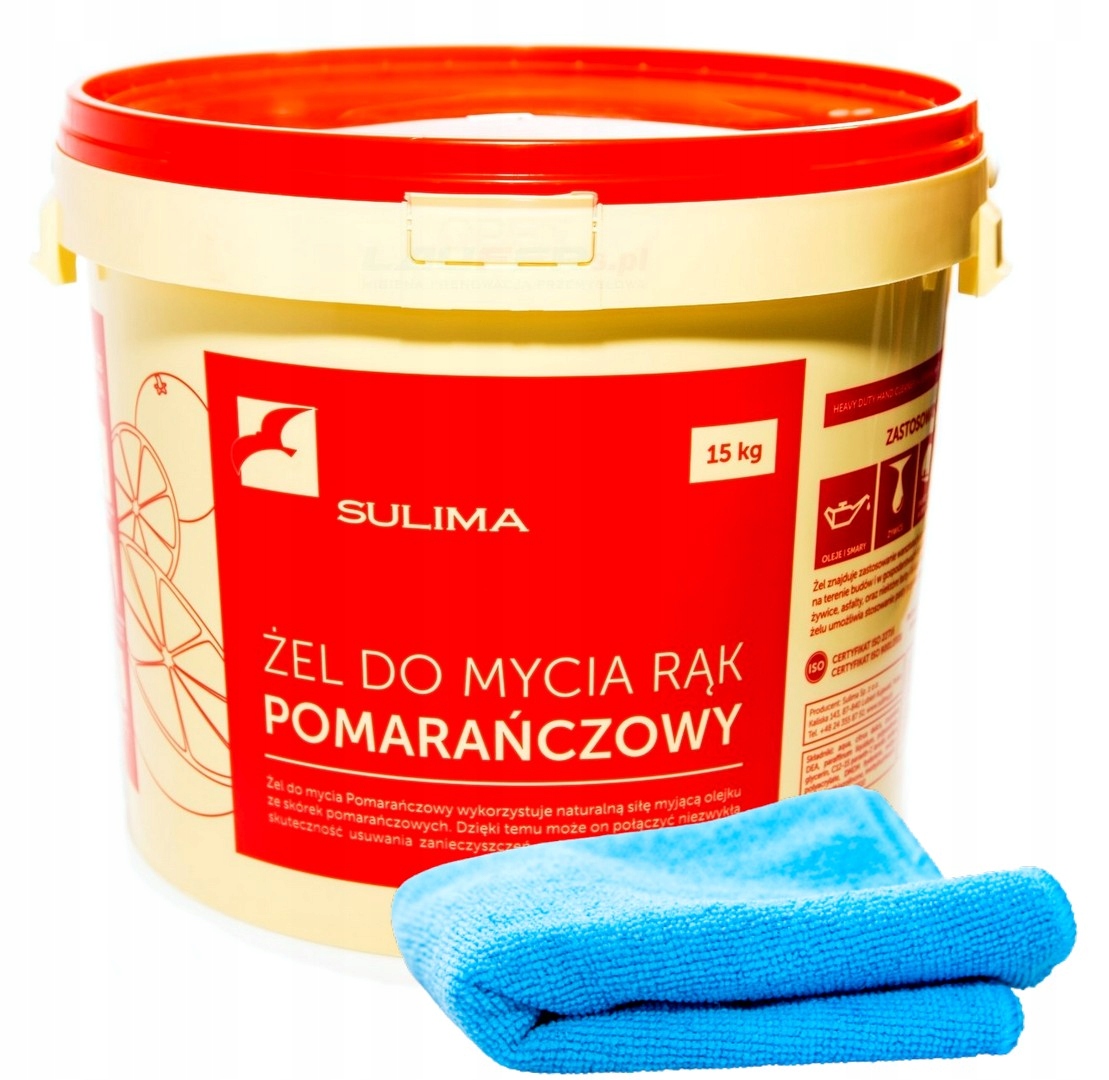 

Pasta Żel do mycia rąk pomarańczowa Sulima 15kg