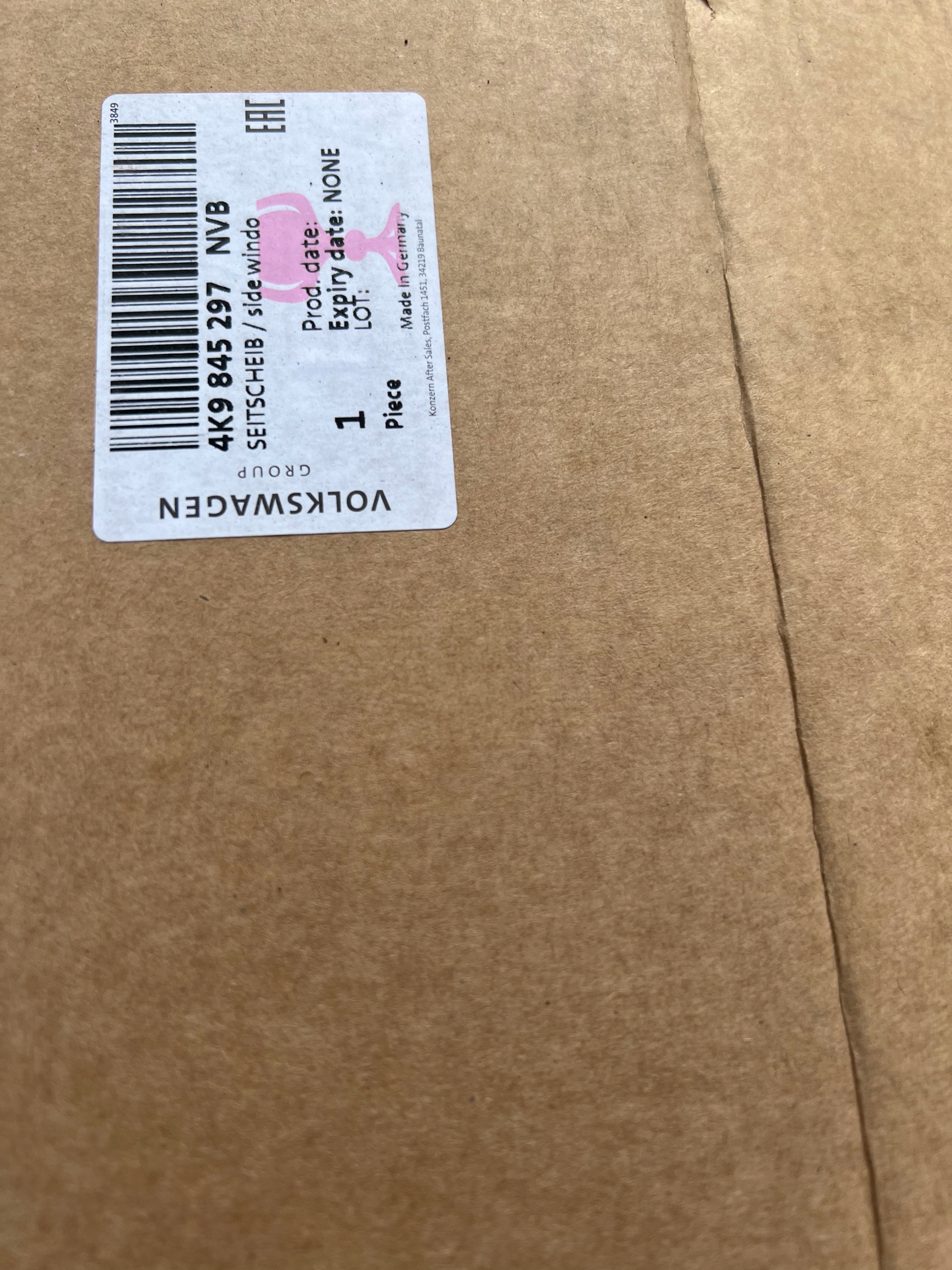 SZYBA BOCZNA AUDI A6 S6 QUATTRO AVANT 4K 4K9 Producent części Audi OE