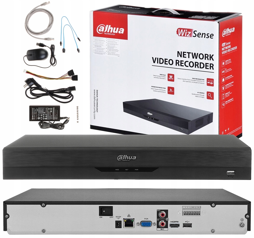 Ip rekordér NVR4232-EI 32 kanálů WizSense Dahua s analýzou