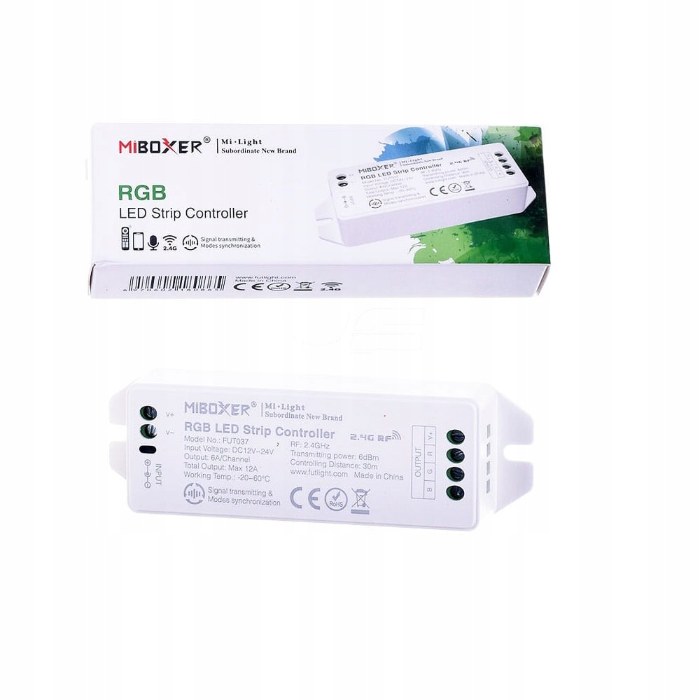 Sterownik RGB + Pilot RGB do taśm LED 4 strefowy Kod producenta 1+2R