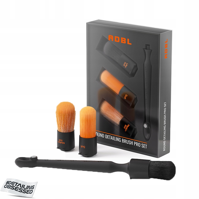 ADBL Round Detailing Brush Pro Set zestaw końcówek