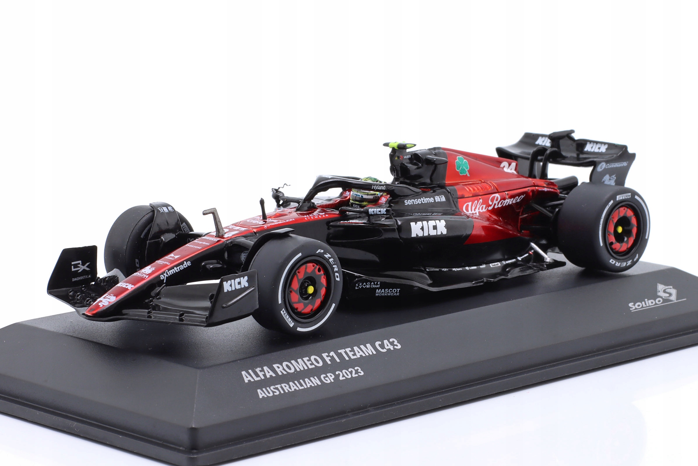 Alfa Romeo C43 #24 Zhou Guanyu Australian Gp F1 Formula 1 2023 Solido 1:43