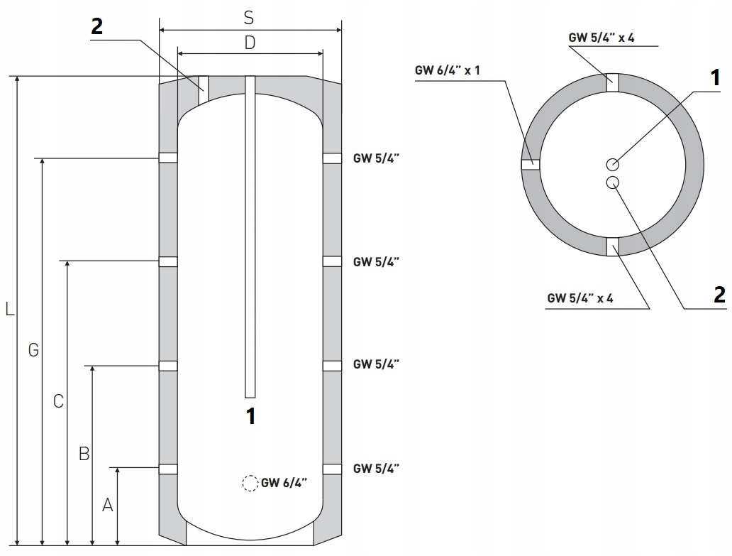 ZBIORNIK BUFOROWY TERMNOVA BUFOR NOVA B 200 L Marka inna