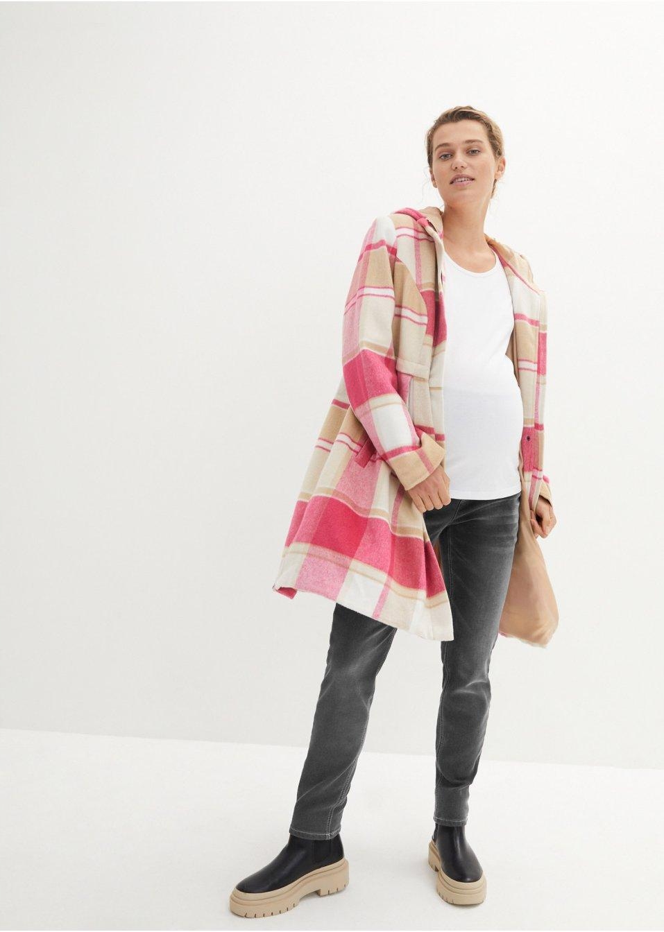 50 Bonprix _DYI SZARE OCIEPLANE SPODNIE CIĄŻOWE Rozmiar 50