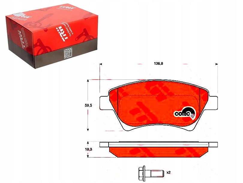 Brzdové Destičky Renault Přední Megane Trw Asistent Kolize #34