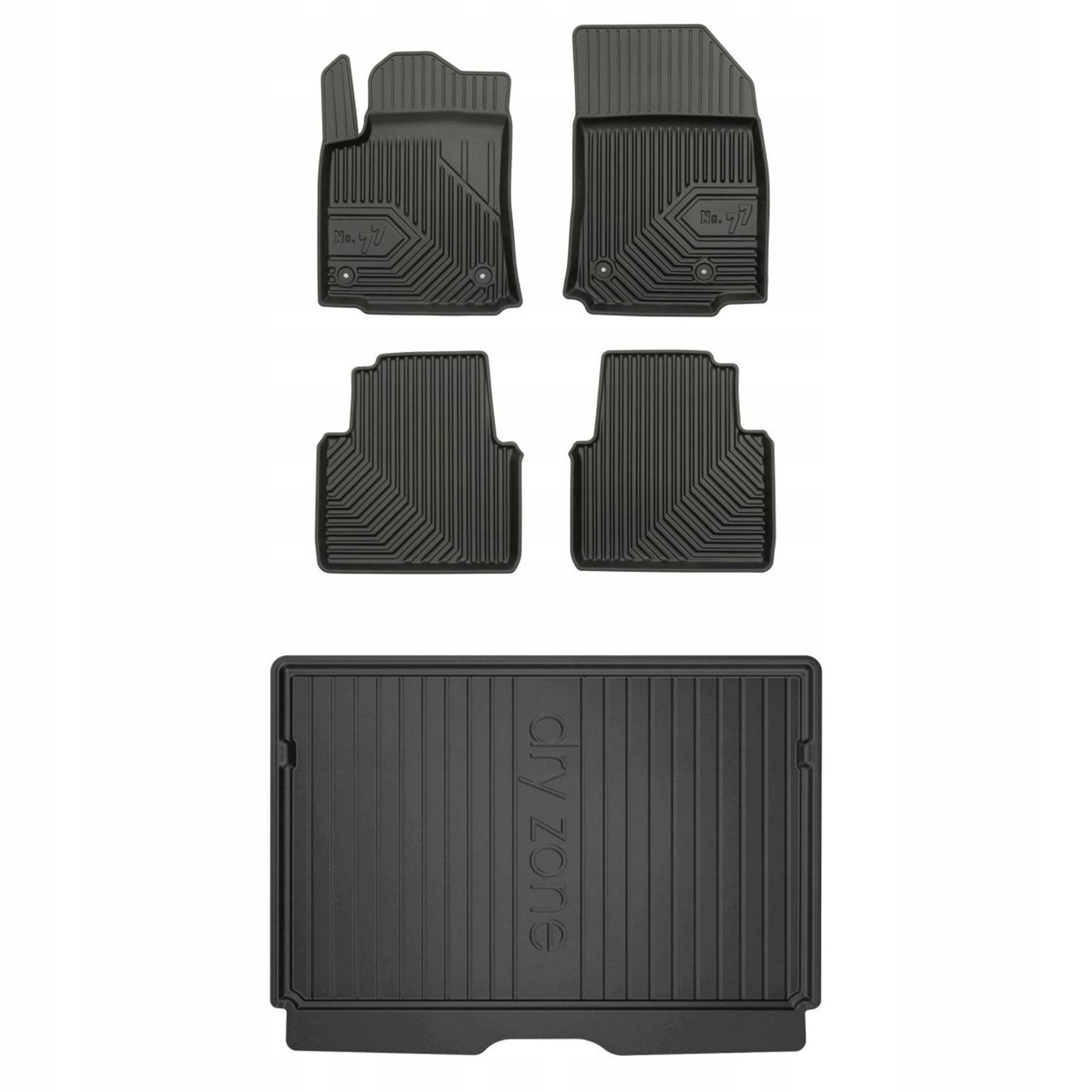 Gumová sada kobercov a rohoží Citroen C3 Aircross od roku 2017