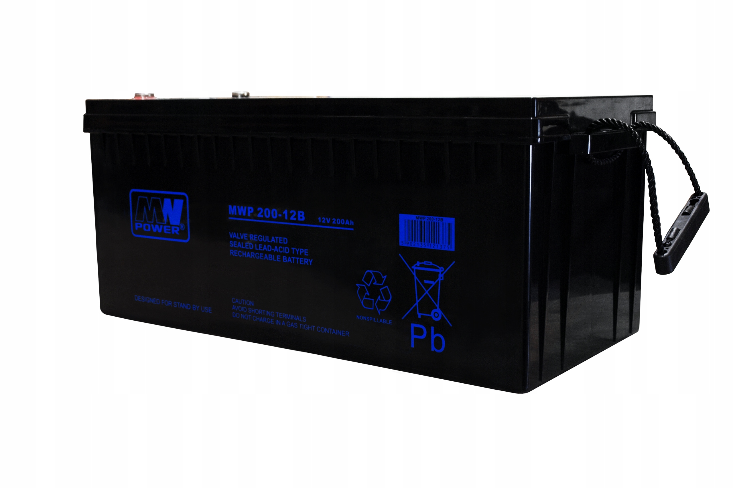 Mw Power Mwp 200-12B – akumulátor Agm 12V 200Ah pre Ups a cyklickú prevádzku