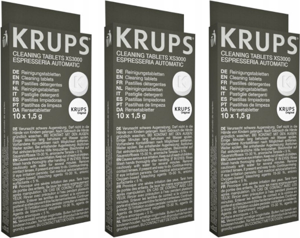 

3x Tabletki czyszczące do ekspresu Krups XS3000