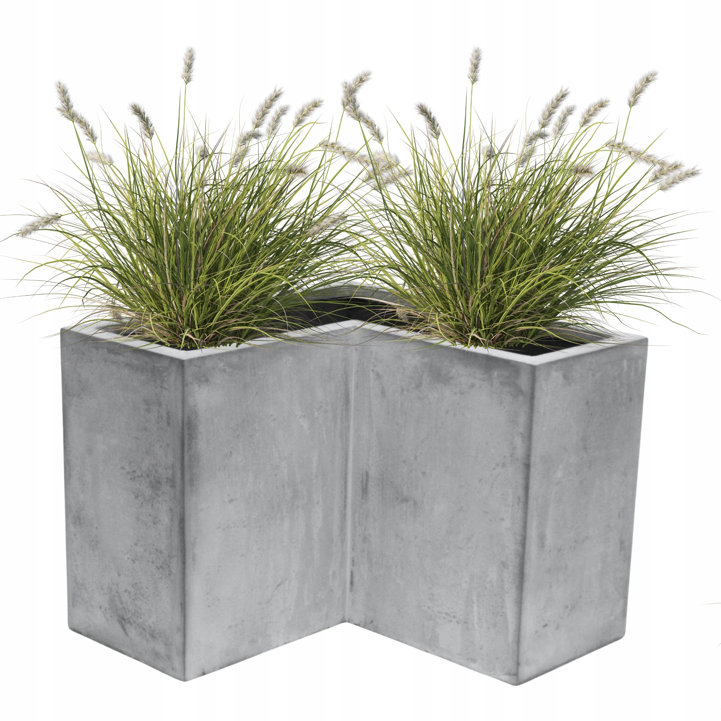 Donica Ogrodowa Z Włókna Szklanego W Kształcie Litery L 70X70X90X40 CM