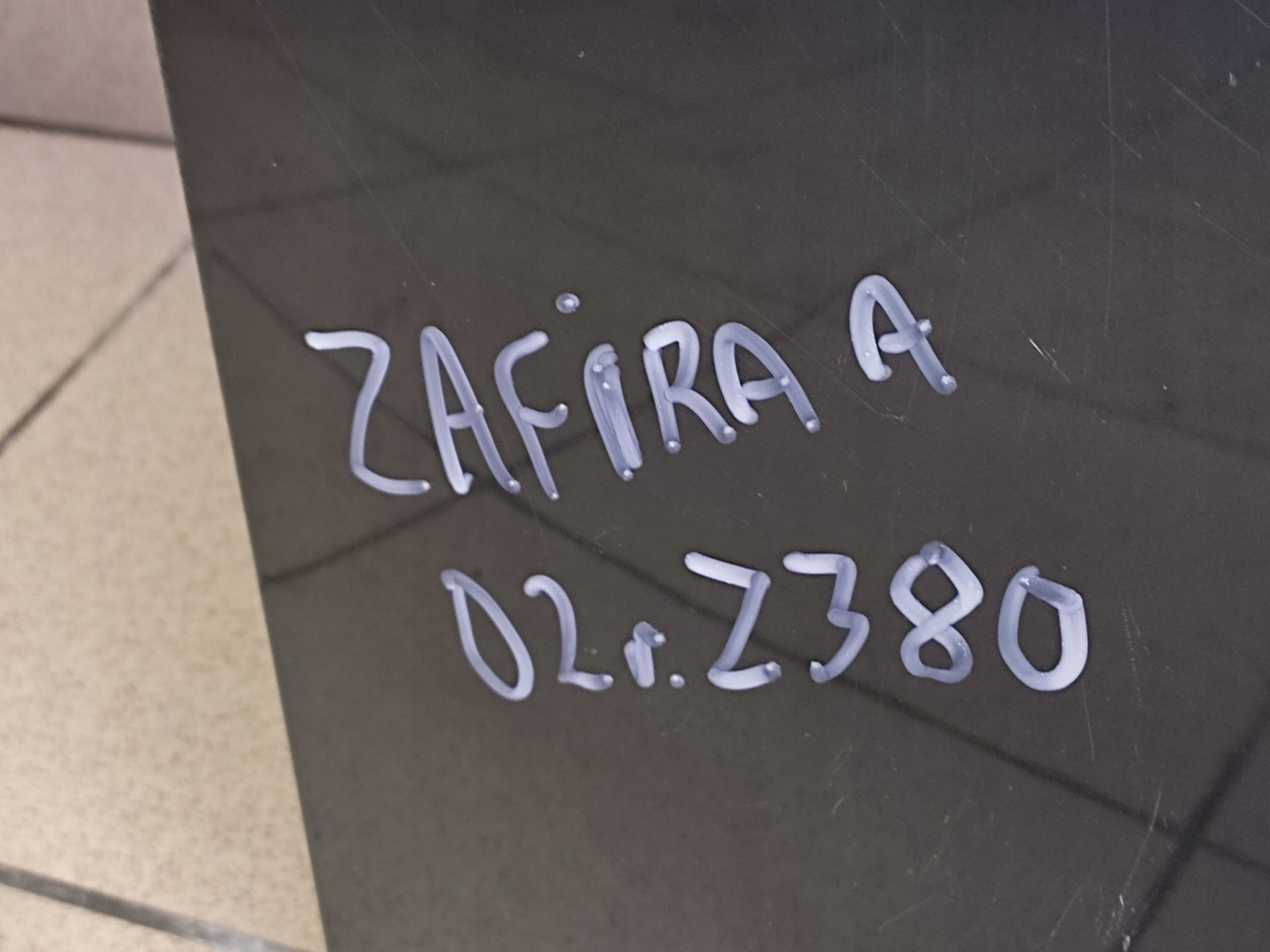 OPEL ZAFIRA A Cofano LAKIER Z380