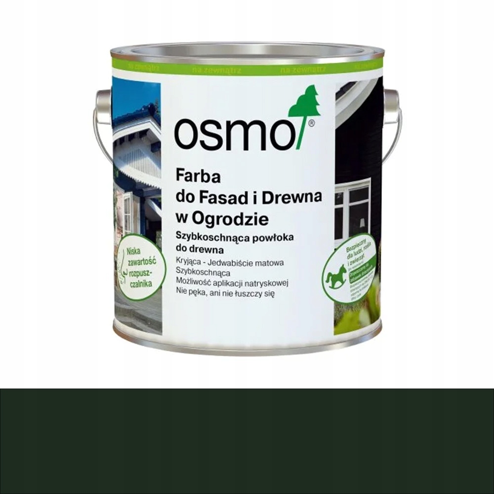 Osmo Barva pro fasády a dřevo v zahradě 7283 Jedlově zelená 0,75L