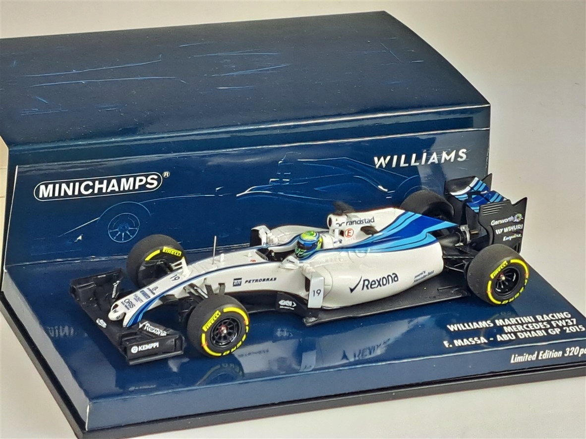 Minichamps Williams Martini Racing FW37 #19 F.Massa Abu-dhabi Gp 2015 1:43