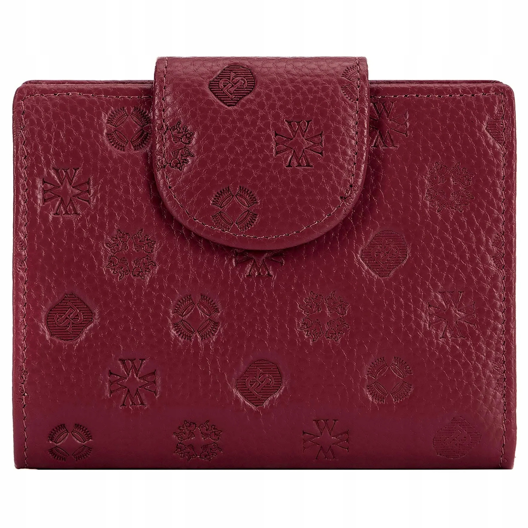Střední dámská kožená peněženka s vyraženým monogramem Wittchen 99-1E-362-3