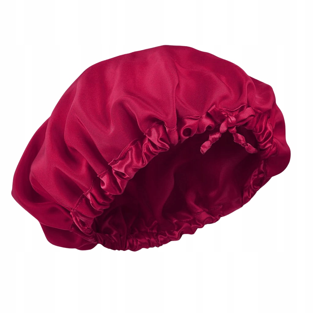 Jedwabny czepek do spania, 100% jedwab - fuksja