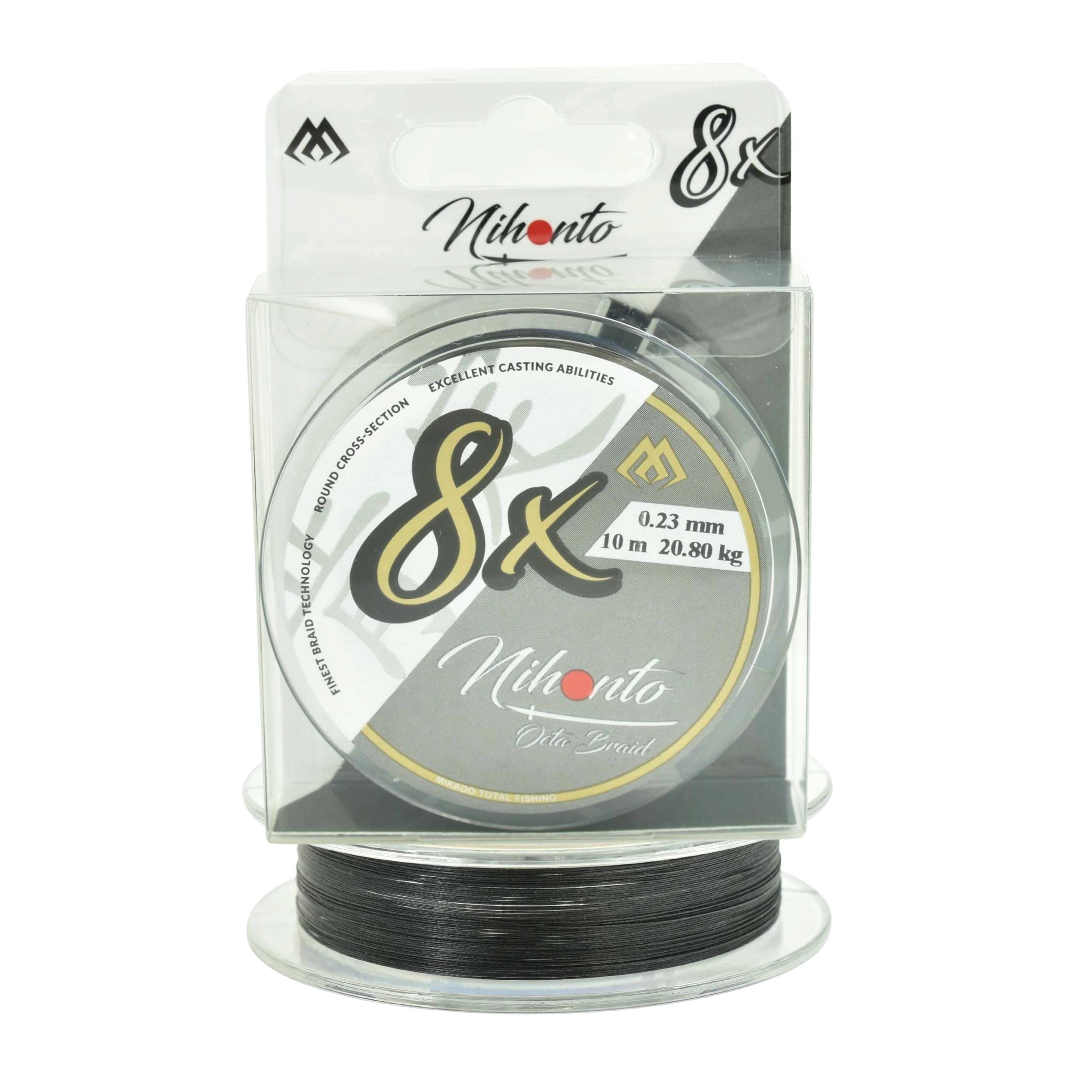 Plecionka na przypony Mikado Nihonto Octa 0.23mm 10m czarna 20,80kg 1szt.