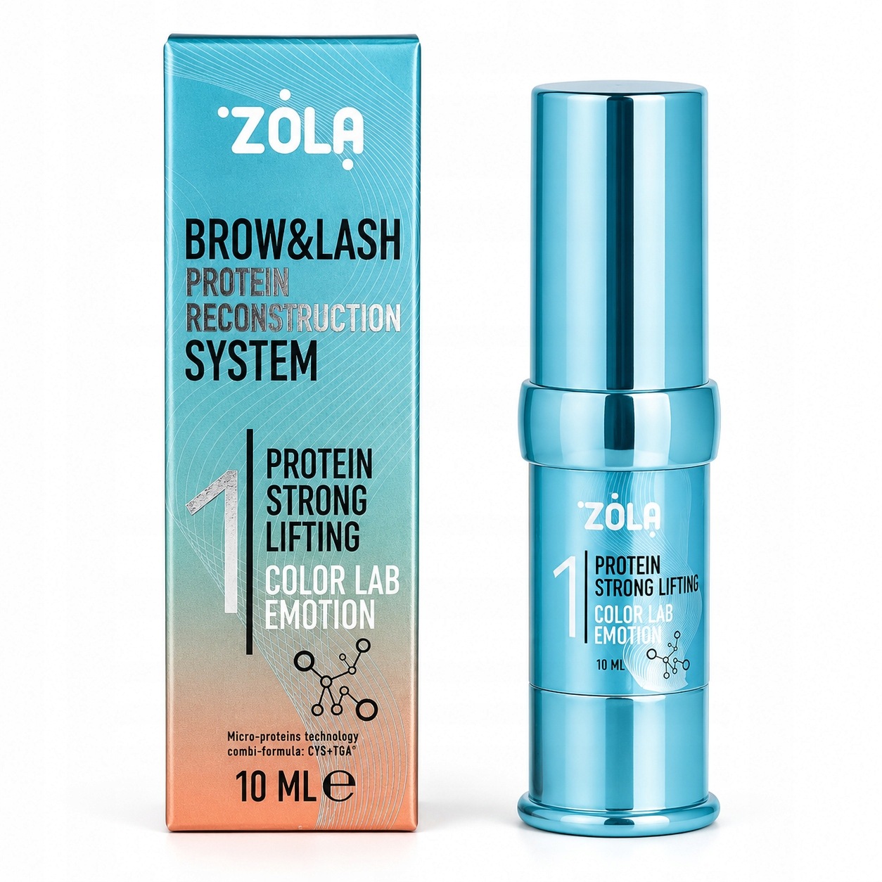 Zola Color Lab Emotion Protein Strong Lifting laminacja rzęs i brwi Krok 1