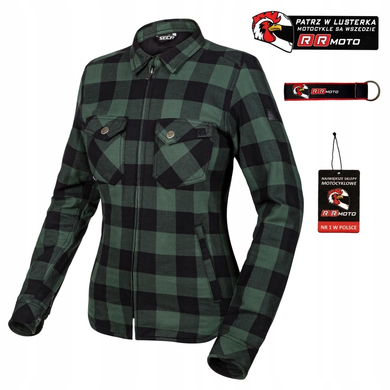 Dámska motocyklová košeľa kevlar Seca Marshal II Lady Green Darčeky