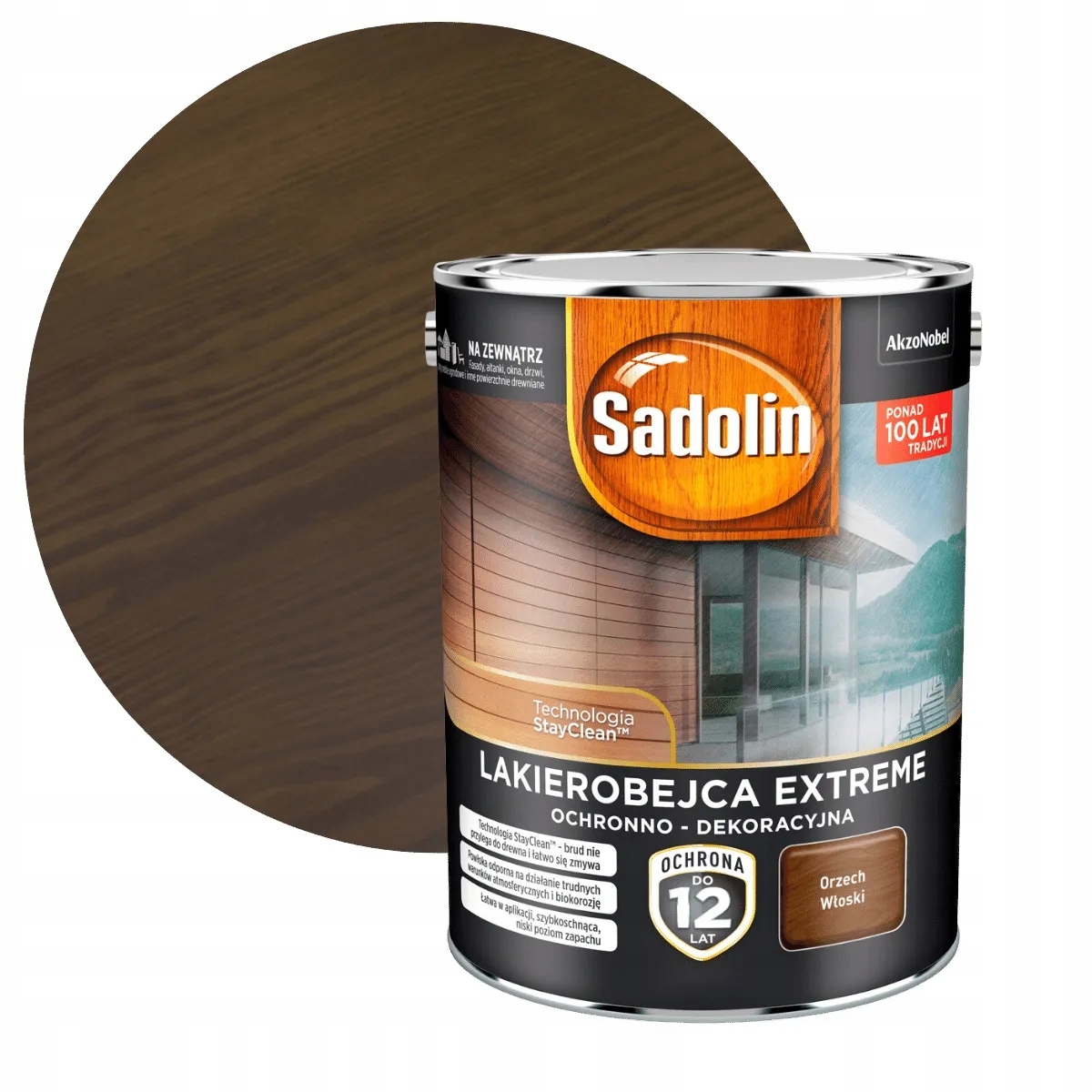 Sadolin Lakierobejca Do Drewna Extreme Orzech włoski 4,5L