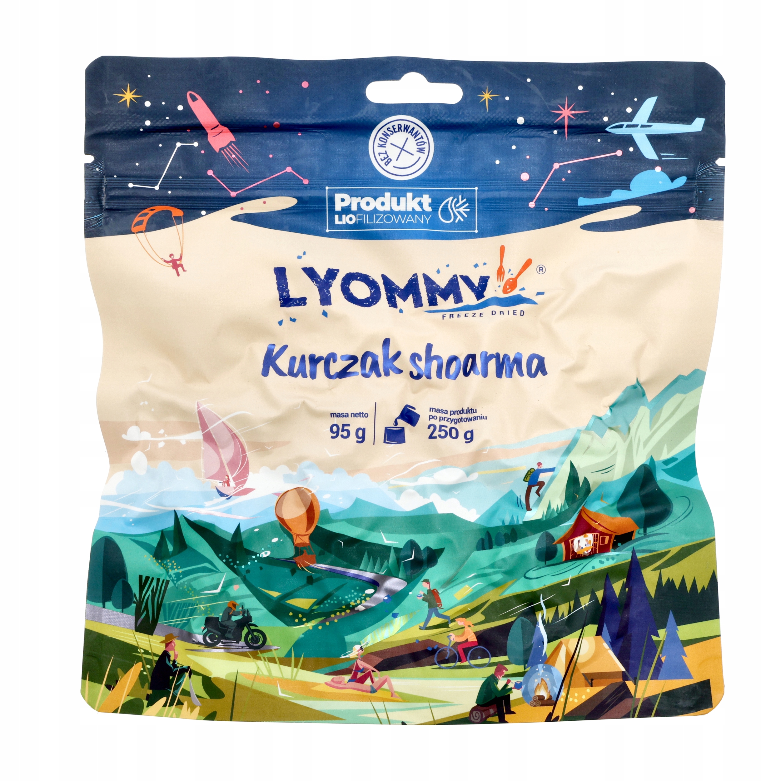 Żywność liofilizowana Lyommy Kurczak shoarma 250 g liofilizat