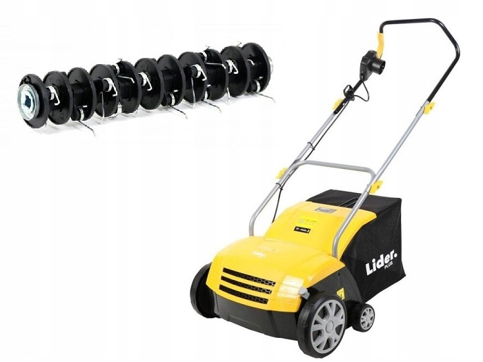 AERATOR ELEKTRYCZNY AREATOR WERTYKULATOR AERACJA 40l LIDER 3W1 Z KOSZEM Marka Lider
