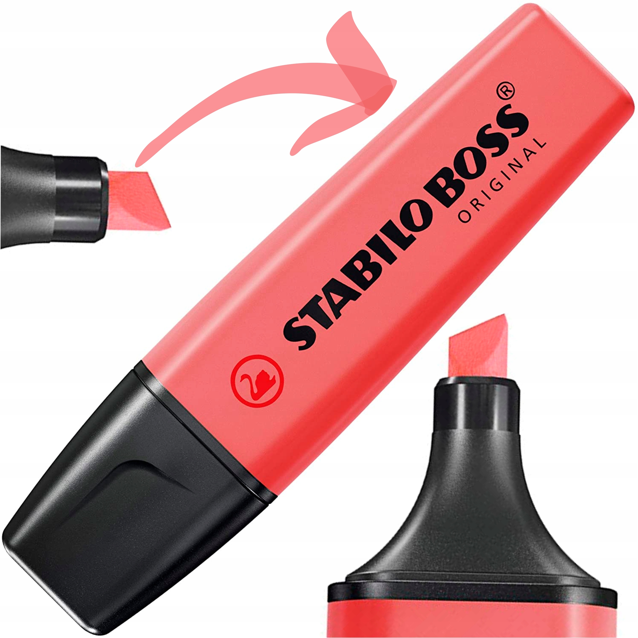 

Zakreślacz mazak Stabilo Boss original czerwony