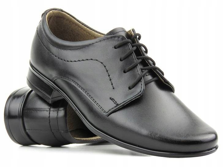 

Półbuty Buty Komunijne Lukas J1 Skórzane Czarne