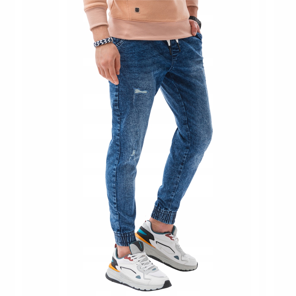 

Spodnie męskie jeansowe joggery P1081 nieb. XXL