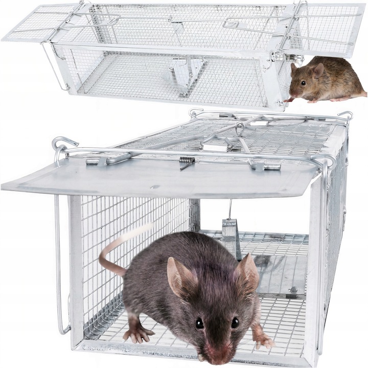 Pułapka Na Myszy Szczury Gryzonie Kuny Łapka Do Łapania Żywołapka Klatka