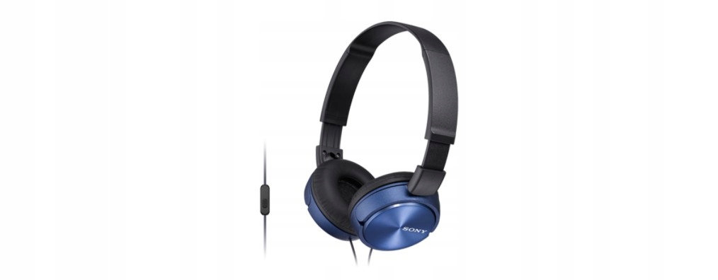 Sony Sluchátka handsfree, mikrofon MDR-ZX310AP modré