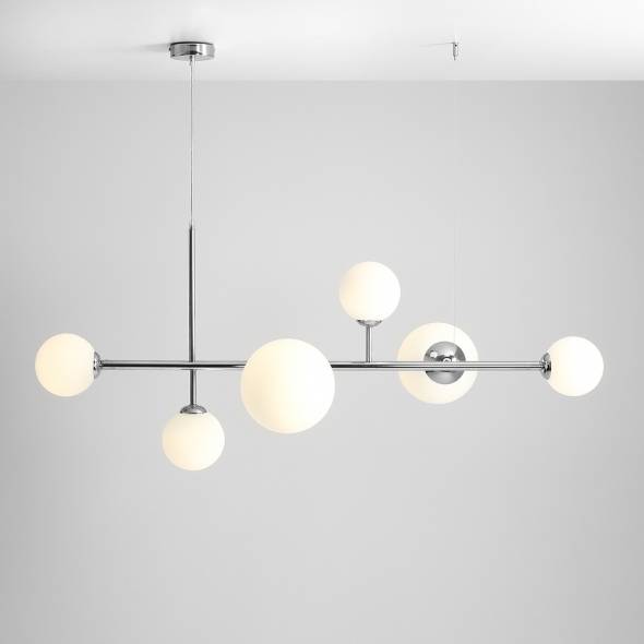 Dione lampa wisząca 6-punktowa chrom Aldex