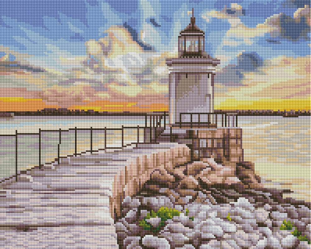 Diamantová mozaika na křoví 40x50 Ipicasso