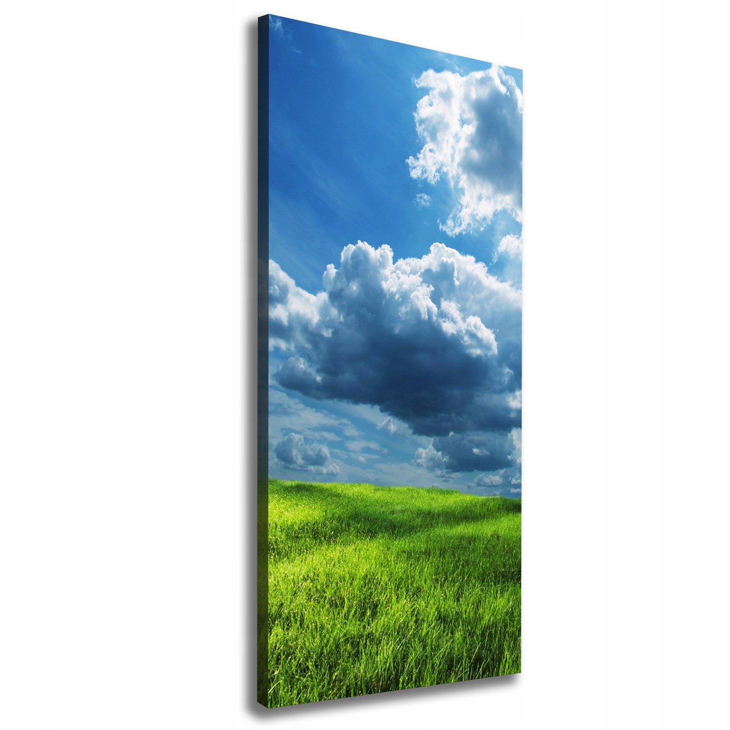 

Foto obraz na płótnie Chmury nad polem 50x125 cm