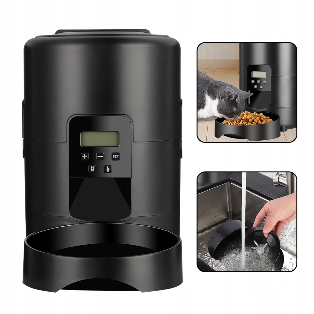 Automatické Krmítko Pro Psa A Kočku 2 L S Časovačem A Usb Napájením