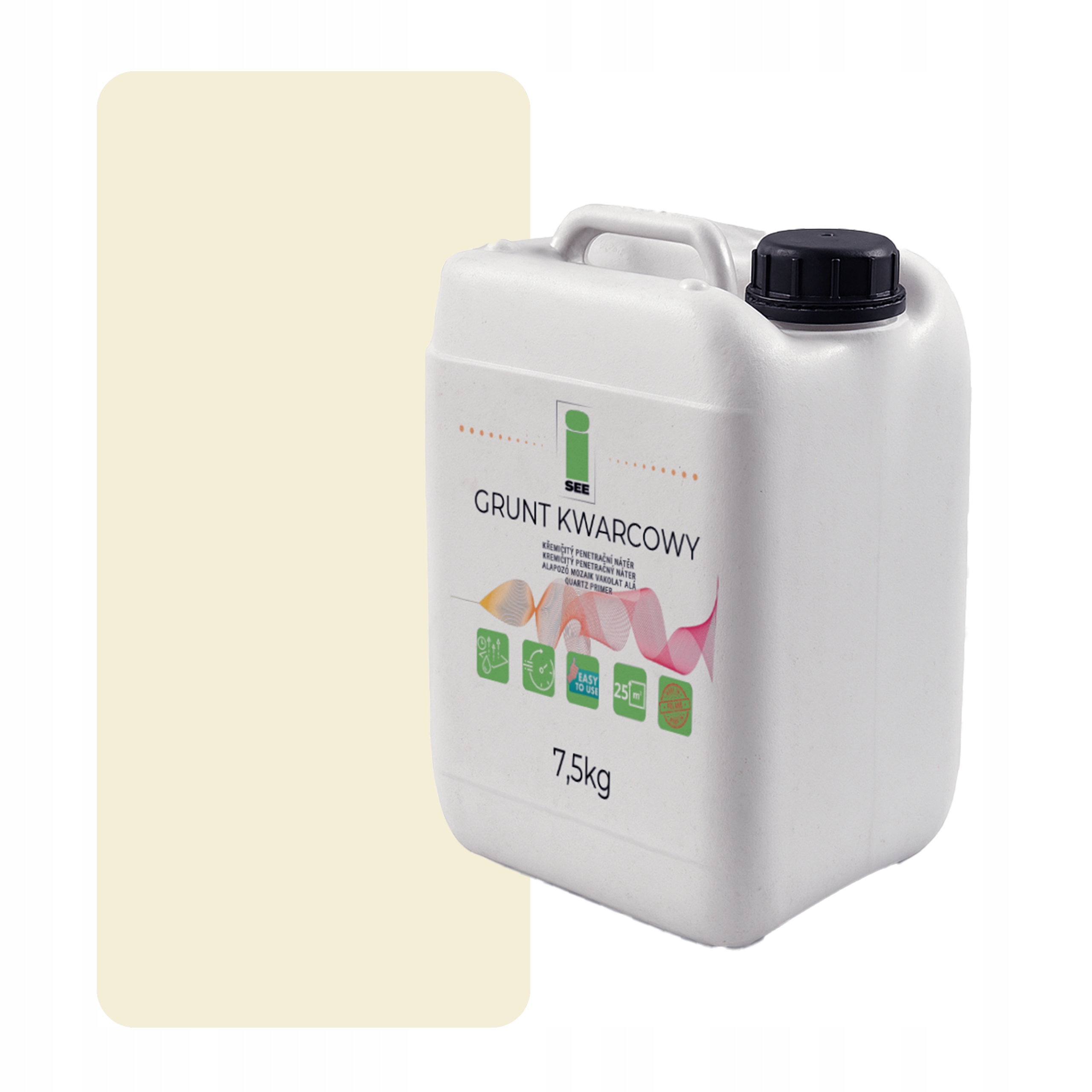 Křemenná Zemina Pod Silikonovou Omítku 7,5 Kg Bílá Lehce Žlutá F641