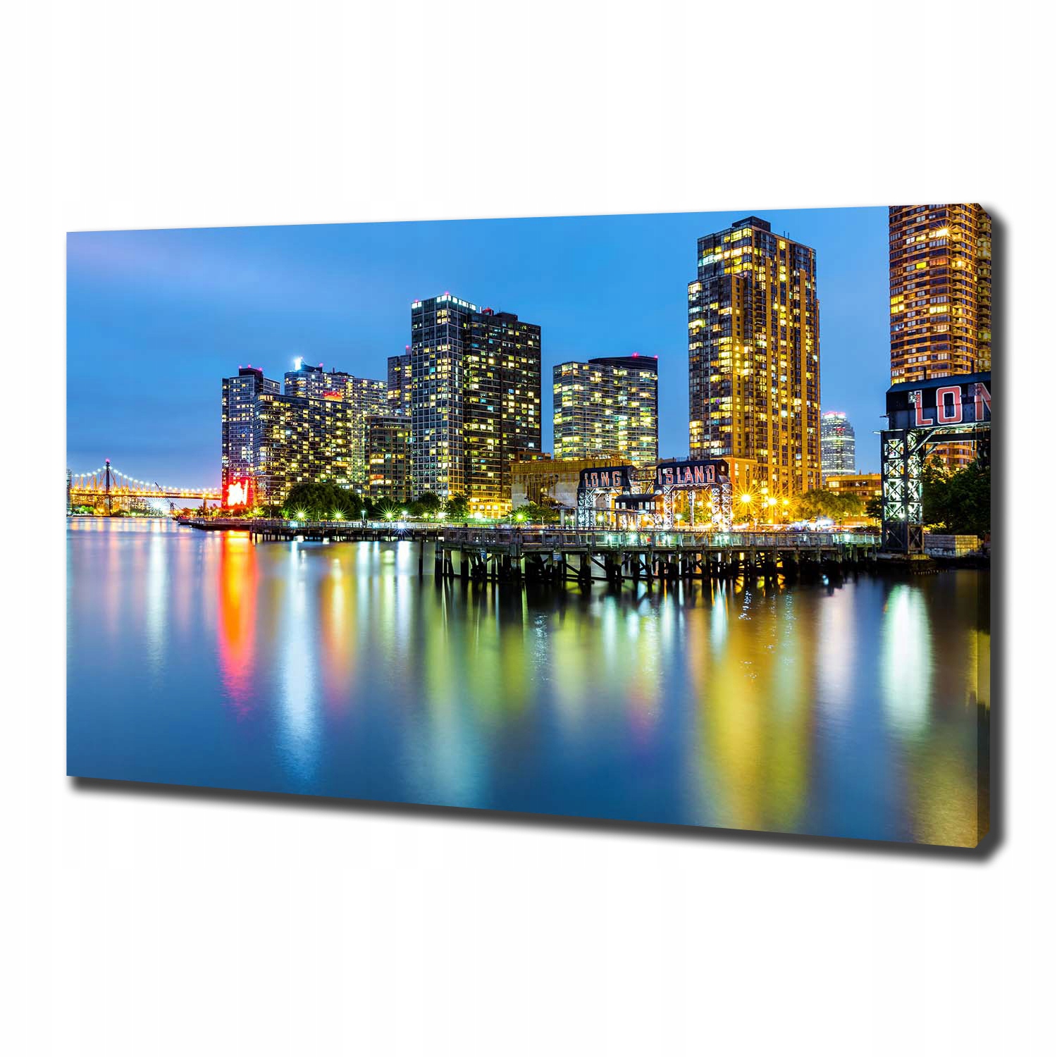 

Foto obraz na płótnie Nowy Jork nocą 100x70 cm