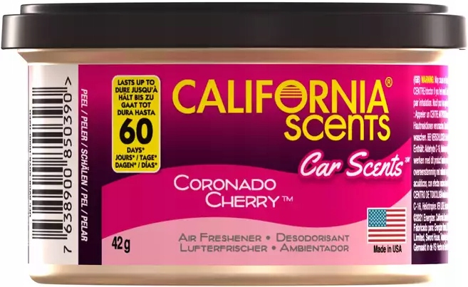 CALIFORNIA CAR SCENTS ZAPACH PUSZKA ZAPACHOWA DO AUTA CORONADO CHERRY