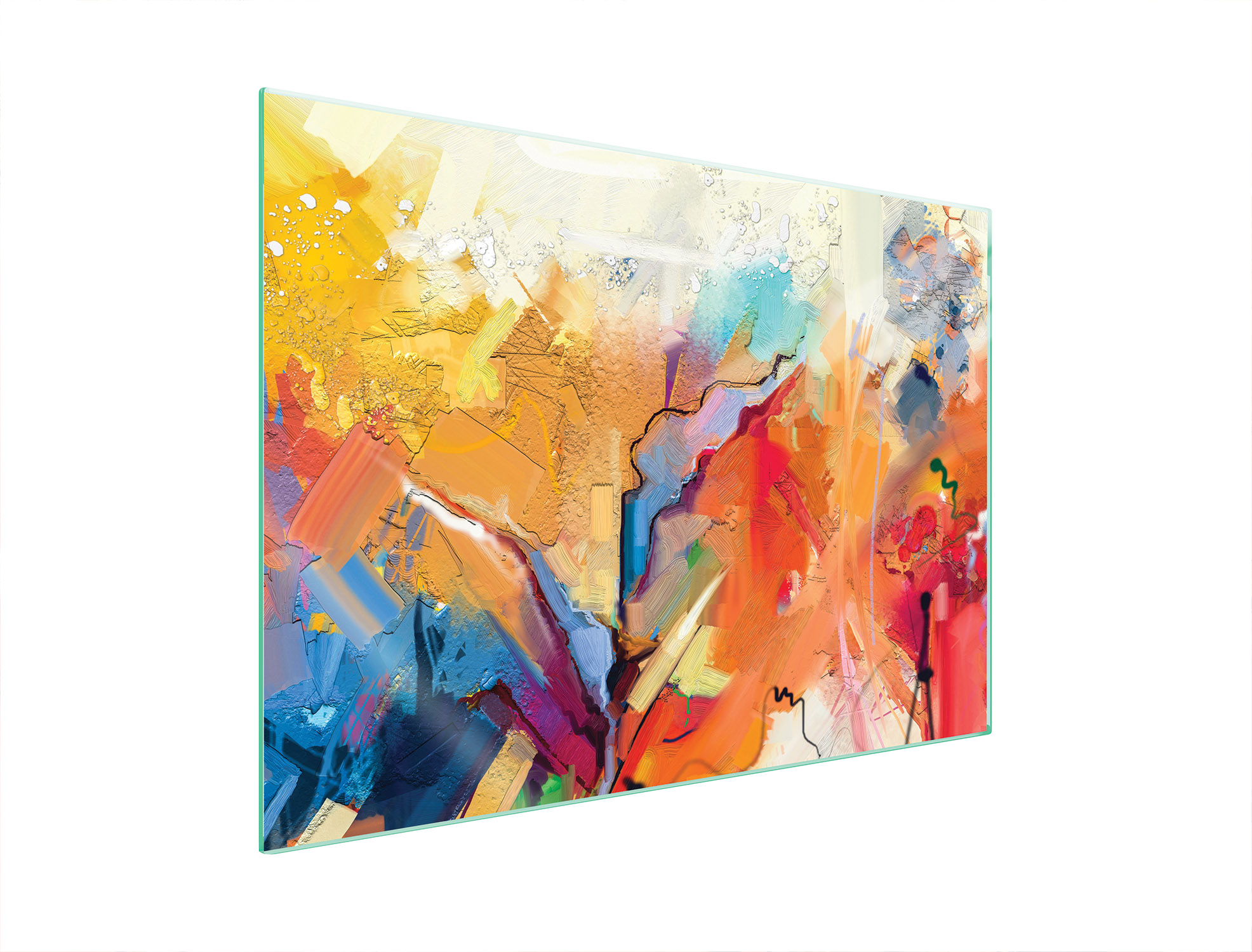 Skleněná Ochranná Deska Na Sporák 70x52 Barevná Tvrzené Sklo