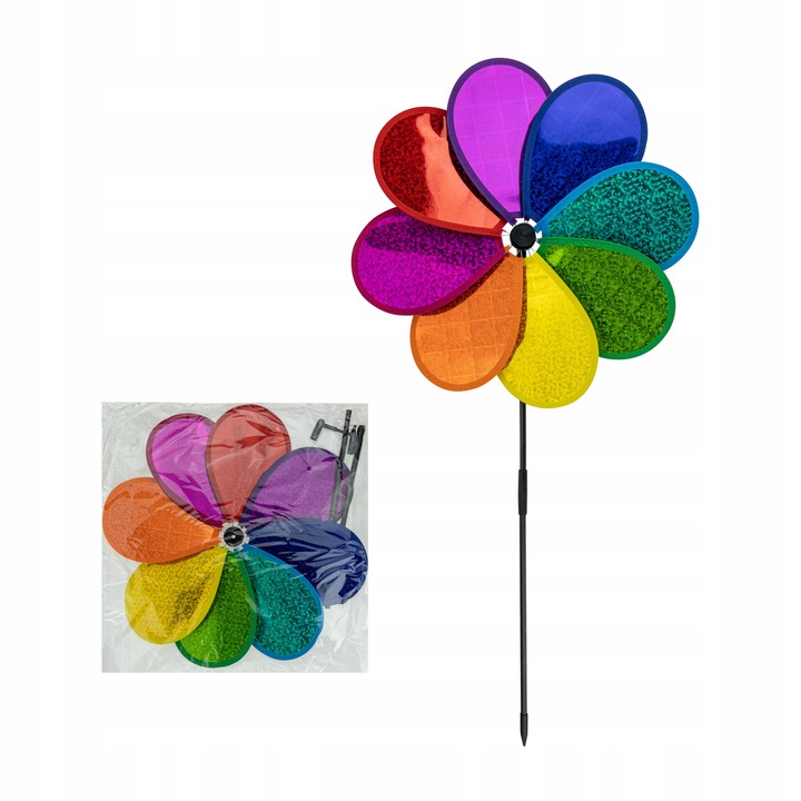 Wiatrak Ogrodowy Kolorowy 80CM Kod producenta 0782