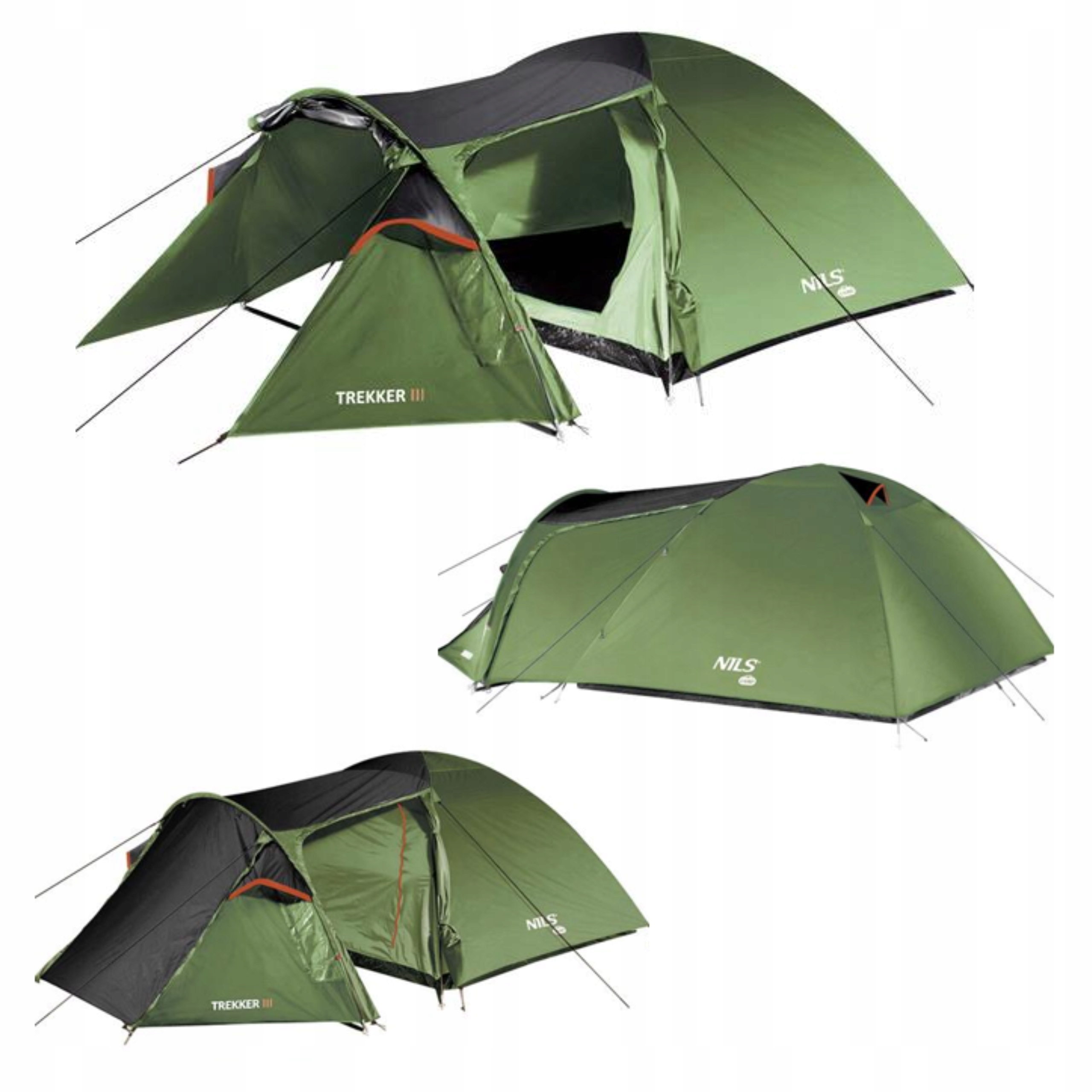 Stan pro 3 osoby zeleno-šedý Nils Camp NC6312