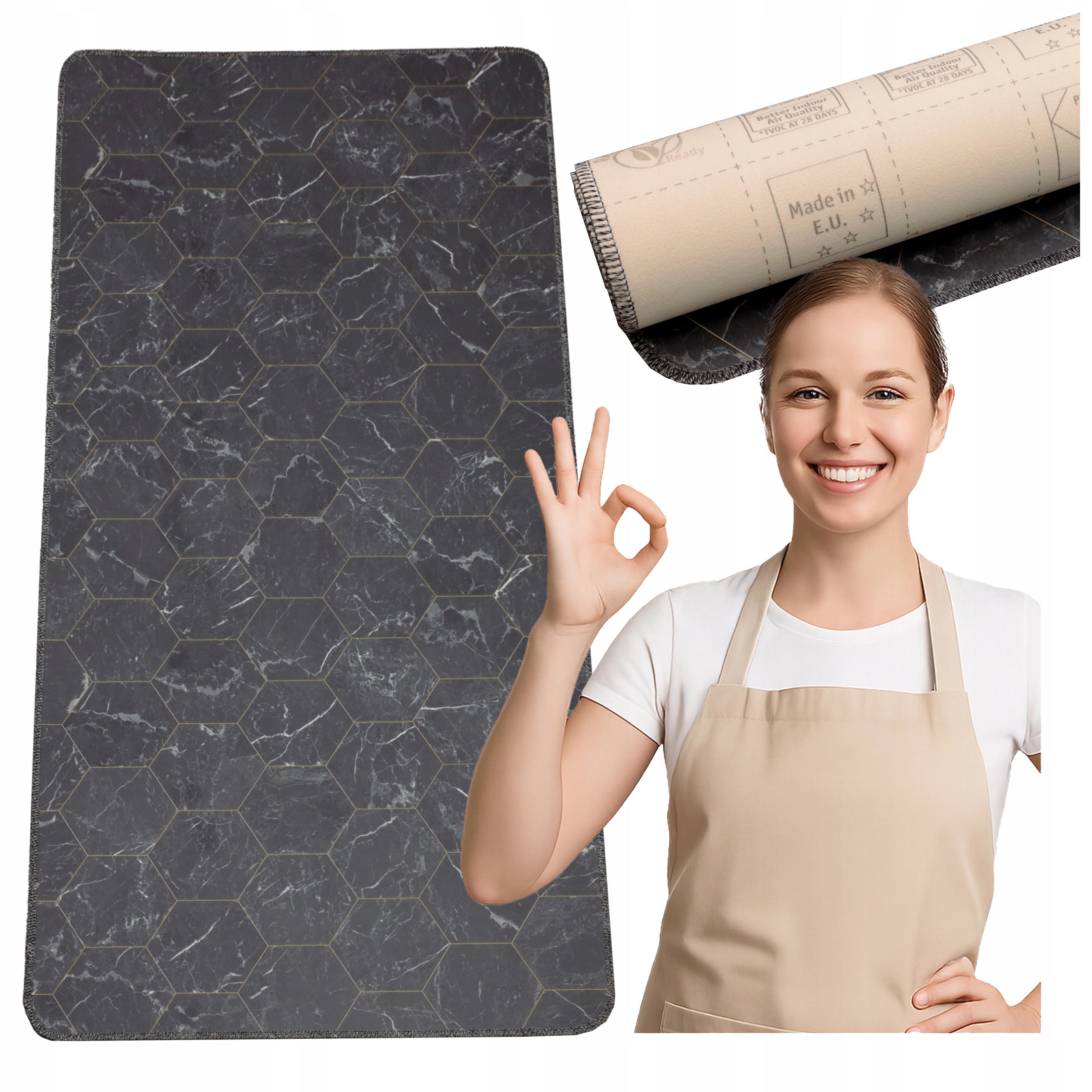 Kuchyňská Podložka 60x300 Pvc Voděodolná Protiskluzová Koberec Běhoun Trvanlivá