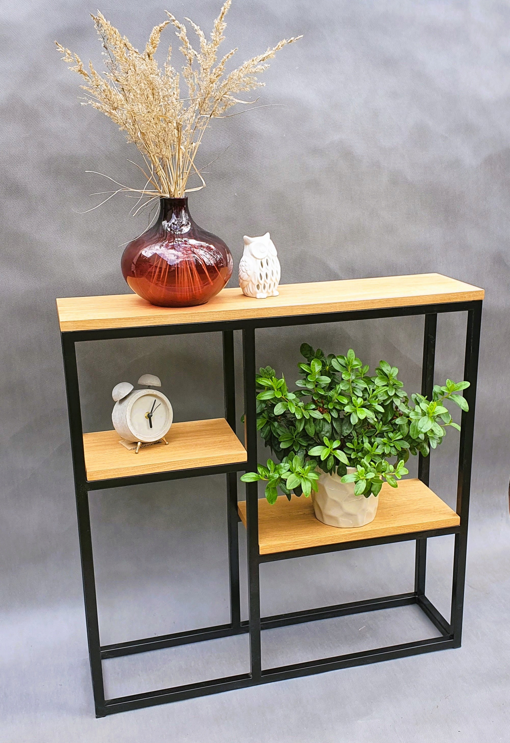 Konsola Regał dąb naturalny mat 80/82/20 LOFT Marka inna