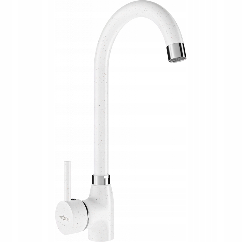 Mexen Telma kuchyňská baterie, Skvrnitá bílá