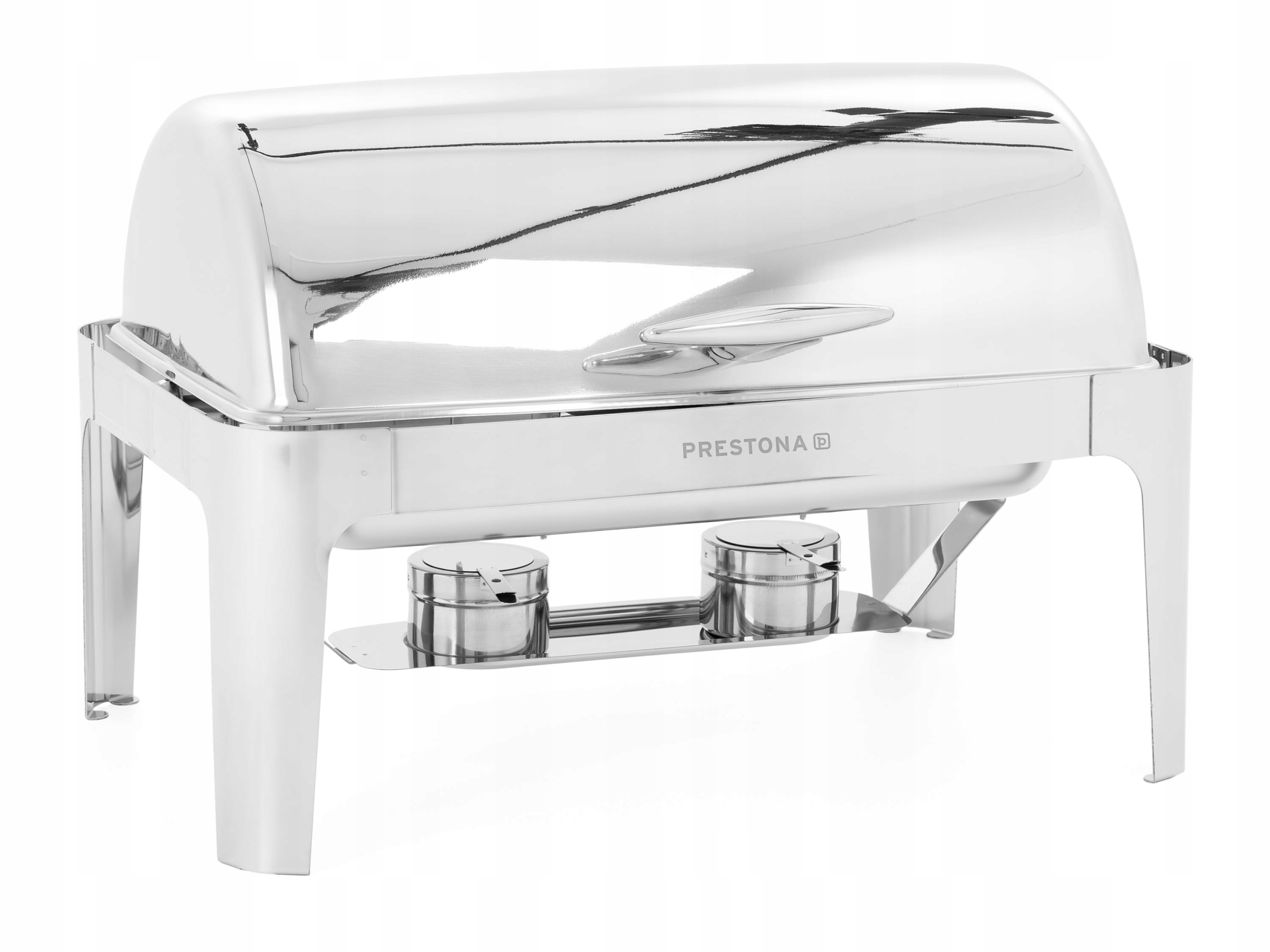 Ohřívač 2X Gn 1/2 Pro Gastronomické Pokrmy Roll-top 8 L Ocel Prestona