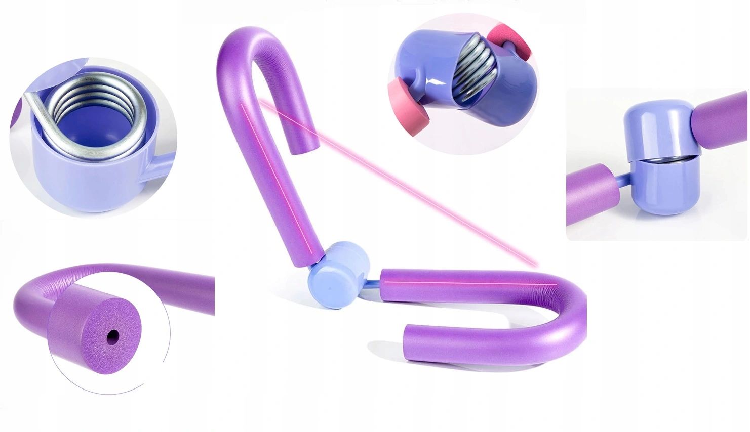 Motylek treningowy agrafka do ćwiczeń ud ramion Aqua-Sport Depandor Fiolet Kod producenta AS00360